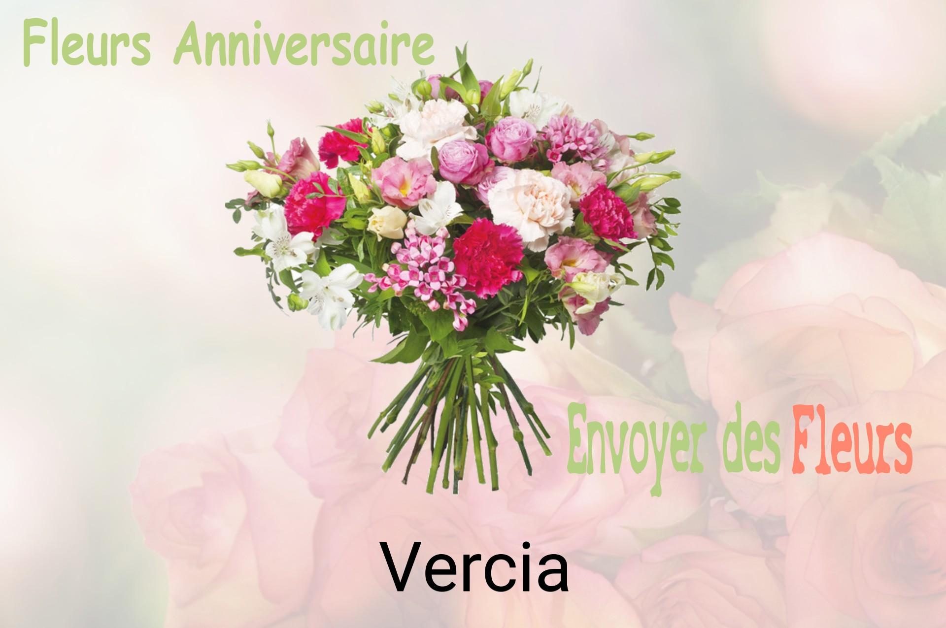Bouquet de fleurs d’anniversaire livré à Vercia